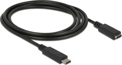 Kabel Delock przedłużacz USB 10 Gbps USB Type-C męski na żeński 4K PD 60 W Black 1.5 m (4043619855346)