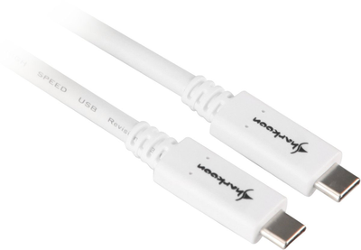 Kabel Sharkoon USB 3.2 Gen 2 USB-C - USB-C White 0.5 m (4044951021178)