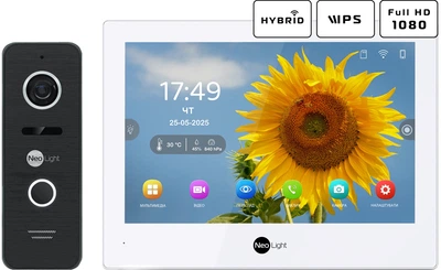 Комплект видеодомофона NeoLight Alpha Hybrid HD Kit Black