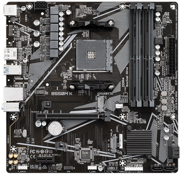 Материнська плата GIGABYTE B550M_K sAM4 B550 4xDDR4 M.2 HDMI DP mATX (B550M_K)