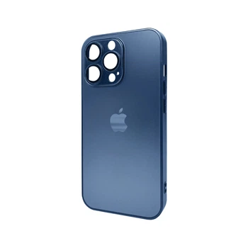 Защитный чехол-накладка AG Glass Matt Frame Color Logo для Apple iPhone 11 Pro Max Navy Blue (AGMattFrameiP11PMBlue)