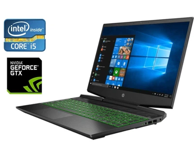Игровой ноутбук Б-класс HP Pavilion Gaming 15-dk0068wm / 15.6" (1920x1080) IPS / Intel Core i5-9300H (4 (8) ядра по 2.4 - 4.1 GHz) / 16 GB DDR4 / 240 GB SSD + 500 GB HDD / nVidia GeForce GTX 1050, 3 GB GDDR5, 128-bit / WebCam б/у