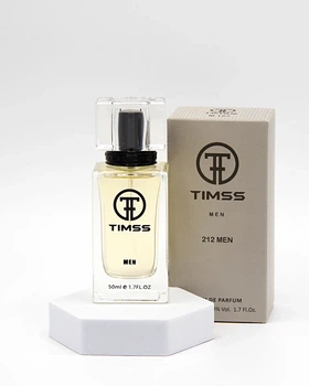 Парфюмированная вода TIMSS для мужчин "212 MEN" аналог Carolina Herrera 212 Men 50 мл
