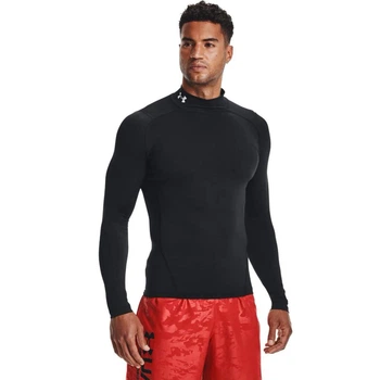 Лонгслив UA HG Armour Comp Mock LS черный Муж LG 1369606-001 LG