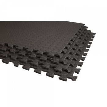 Коврик під тренажер EVA INTER-LOCK MAT чорний Уні 120х120х1.2см LS3259