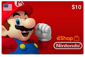 Карта пополнения Nintendo eShop Card 10 USD