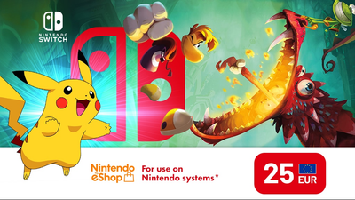Карта пополнения Nintendo eShop Card 25 EUR