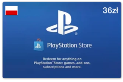 Картка поповнення Playstation PSN Gift Card 36 PLN