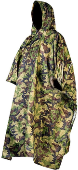 Дощовик тент Neo Tools Camo, 3в1, 124х142см, поліестер 210D, камуфляж (63-132)