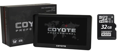 GPS Навигатор COYOTE&nbsp;820 TORR PRO 1gb 16gb на Андроид GPS с Wifi для легкового и грузового транспорта TIR-ADR + MicroSD карта памяти 32GB