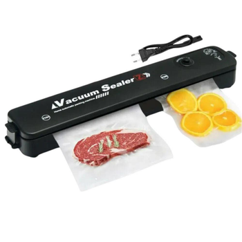 Вакуумний пакувальник побутовий Vacuum Sealer для продуктів харчування чорний