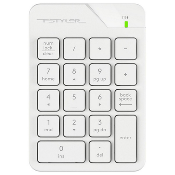 Клавиатура цифровая A4Tech Fstyler FGK21C White