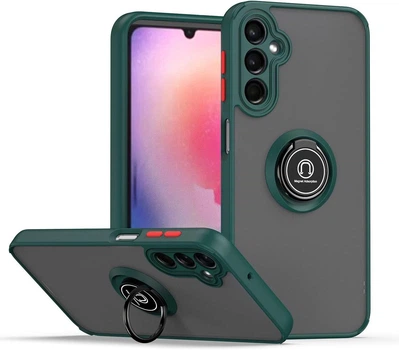 Чохол Fiji Colorframe для Samsung Galaxy A25/A25 5G (A256) матовий бампер з кільцем підставкою Green