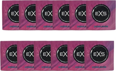 Презервативи EXS Bubblegum зі смаком та запахом жуйки 12 шт (ROZ6400230191)
