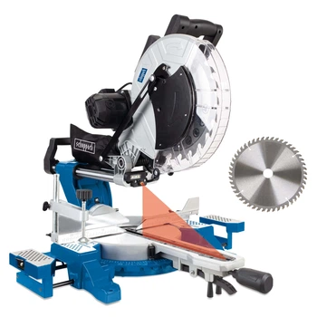 Пила торцовочная с протяжкой Scheppach HM140L (305 мм, 105 мм, 2000 Вт, 20.8 кг)
