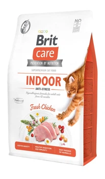 Сухой корм Brit Care Cat GF Indoor Antistress для кошек живущих в помещении 0,4 кг