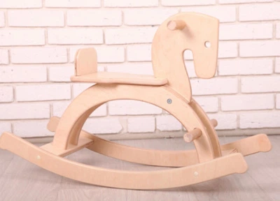 Детская лошадка-качалка Pony Star wood покрита лаком