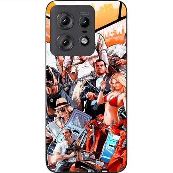 Силіконовий чохол SMTT для Motorola Edge 50 Pro з зображенням Гра GTA