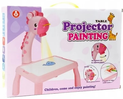 Stolik-projektor do rysowania Pegaz Toys Table Painting Żyrafa Różowa (5905247786340)