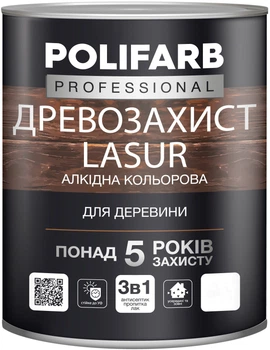 Лак Polifarb "Древозахист лазур" 0.7 кг Золота сосна (P110269)