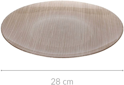 Talerz Home Styling Collection Karneol szklany płaski Ø 28 cm (8721037043014)