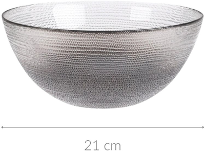 Miska Home Styling Collection Lakris szklana Ø 21 cm (8721037045193)