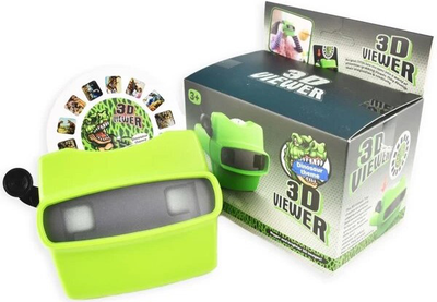 Projektor-okulary Robetoy 3D Viewer Dinozaury 12 cm Zielony (7300009590025)