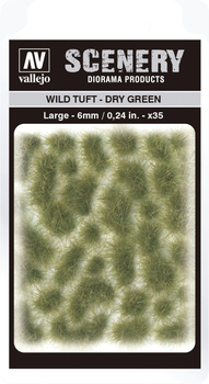 Trawa do dekoru Vallejo SC415 Scenery Wild Tuft Dry Green 6 mm x 35 (8429551986137)