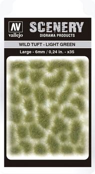 Trawa do dekoru Vallejo SC417 Scenery Wild Tuft Light Green 6 mm x 35 (8429551986151)