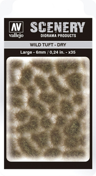 Trawa do dekoru Vallejo SC419 Scenery Wild Tuft Dry 6 mm x 35 (8429551986175)