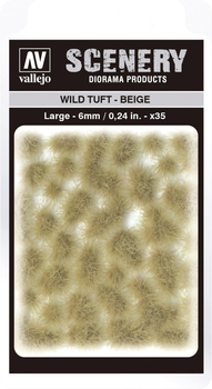 Trawa do dekoru Vallejo SC420 Scenery Wild Tuft Beige 6 mm x 35 (8429551986182)