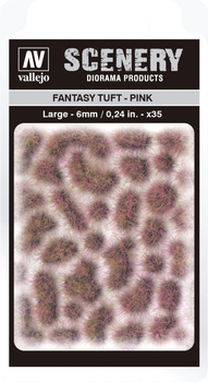 Трава для декору Vallejo SC433 Scenery Fantasy Tuft Pink 6 мм x 35 (8429551986311)