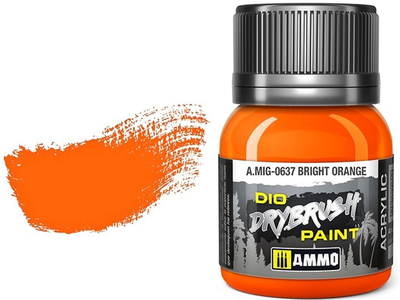 Фарба Ammo DIO Drybrush 40 мл Яскраво-жовтогаряча (8432074006374)