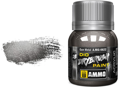 Фарба Ammo DIO Drybrush 40 мл Сталева (8432074006220)