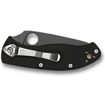 Ніж Spyderco Tenacious, Black Blade (C122GBBKP)