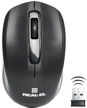 Мышь Real-El RM-304 Wireless Black