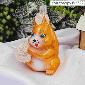 Новогодняя фигура Кот с красной шапкой, 11*5см, Украина.