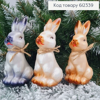 Новогодняя фигура Зайка средняя Краска, в ассорт., 13,5*5,5см, Украина