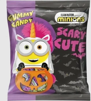 Жевательные конфеты Candy Minions Halloween Gummy Scary Cude 240г