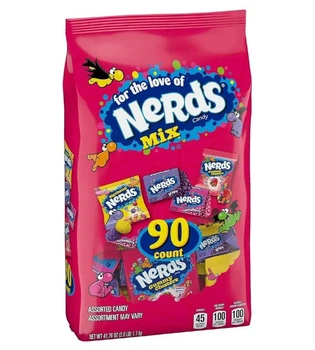 Набір цукерок Nerds Variety Mix Асорті Хелловін 90 шт 1.1кг