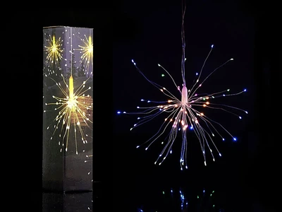 Гирлянда Штора 5 фейерверков 500LED микс 3,0x0,3м (8637/EW)