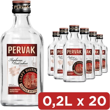 Упаковка горілки Первак Спеціальний 0.2 л 35% х 20 шт. (4820229030123B)