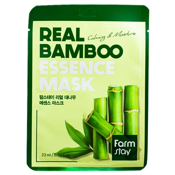 Тканевая маска для лица увлажняющая с экстрактом бамбука FarmStay Real Bamboo Essence Mask