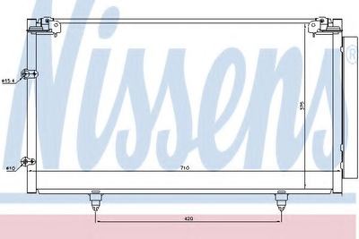 Конденсер TY CAMRY(01-)2.0 i 16V(+)[OE 88460-06070] Nissens (94757)