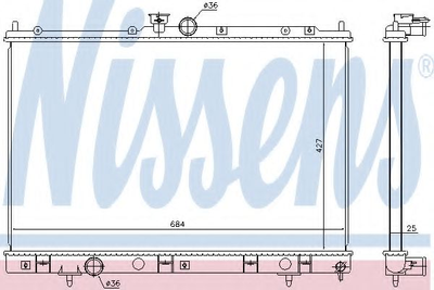 Радиатор Nissens (628972)
