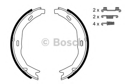 Колодки гальмівні барабанні Bosch (0986487723)