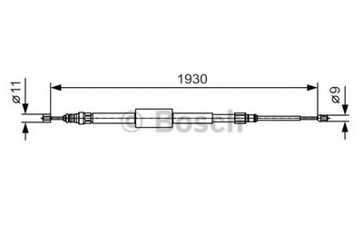 Трос ручного гальма Bosch (1987482011)