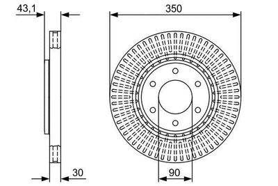 Диск тормозной Bosch (0986479V51)