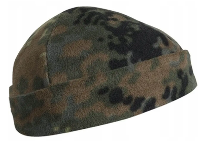 Шапка тактична флісова Helikon-Tex під шолом Cap Fleece One size Flecktarn (CZ-DOK-FL-23)