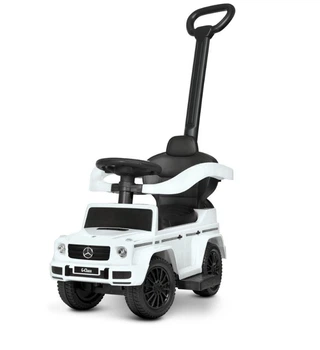 Детская Каталка Толокар Mersedes G-Class Bambi 653-1 Белый родительская ручка защитный бортик подставка для ног
